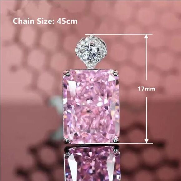 The Pink Panther pendant necklace in silver - Picture 2 of 5